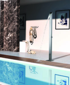stainless steel or brass outdoor shower