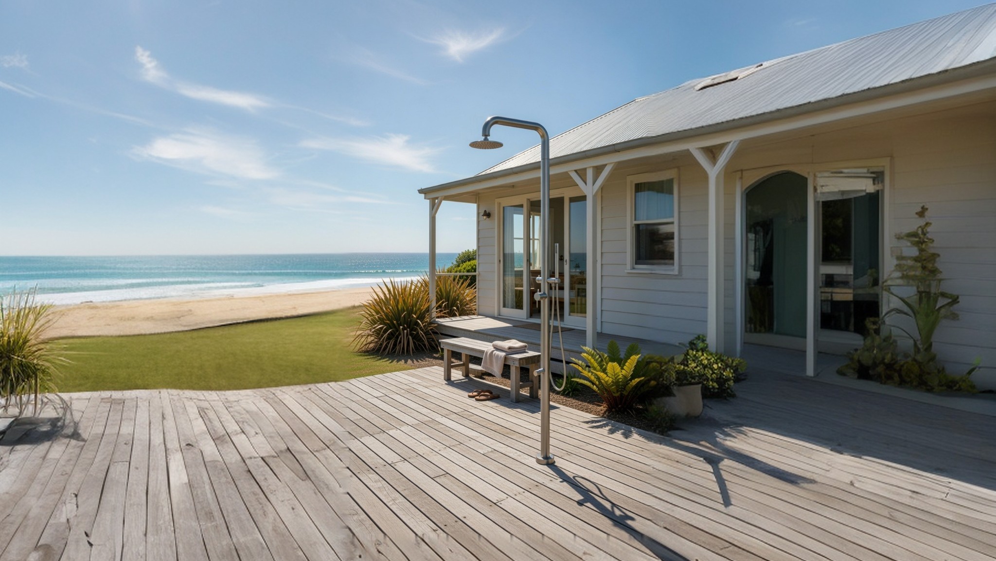 outdoor showers new zealand matarangi
